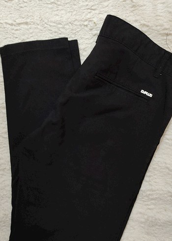 Erkek Siyah Regular Fit Düğmeli Pantolon - Görsel 3