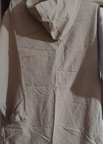 Bej Midi Ceket Fermuarlı - Görsel 3