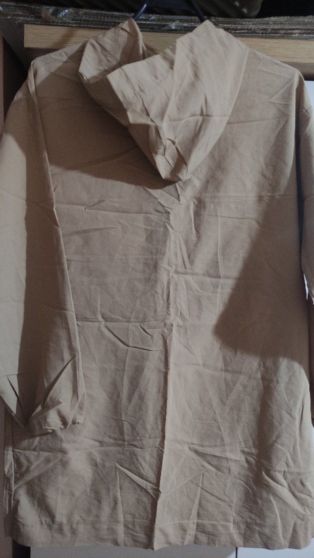 Bej Midi Ceket Fermuarlı - Görsel 3