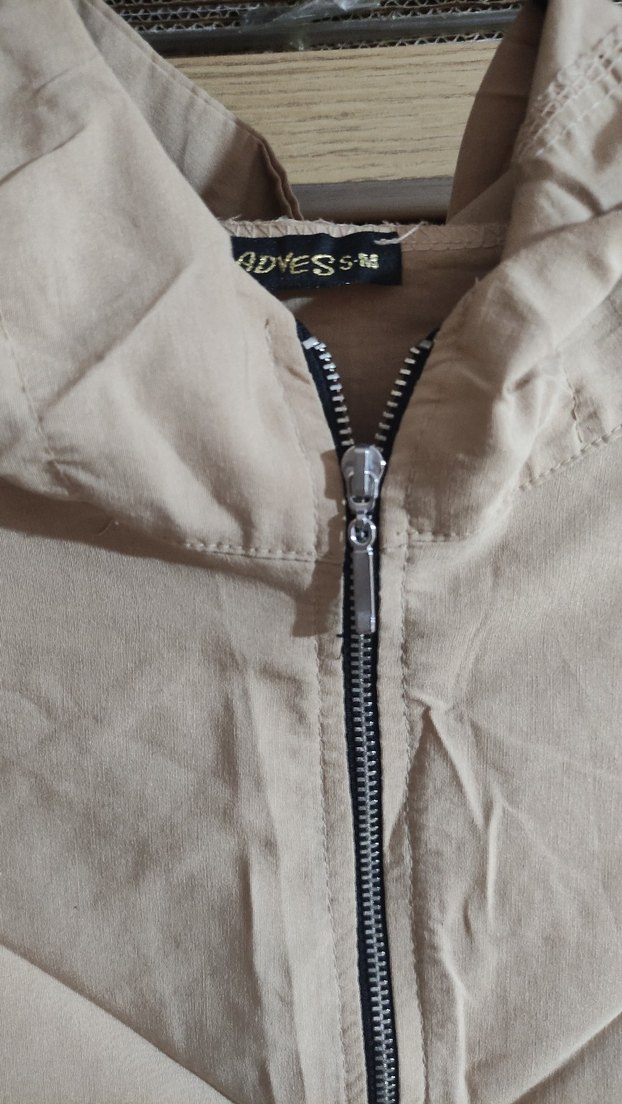 Bej Midi Ceket Fermuarlı - Görsel 2