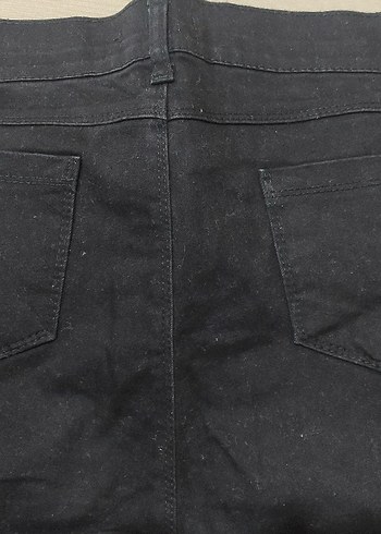 Kadın Siyah Dar Kesim Denim Pantolon - Görsel 3