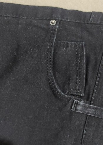 Kadın Siyah Dar Kesim Denim Pantolon - Görsel 4