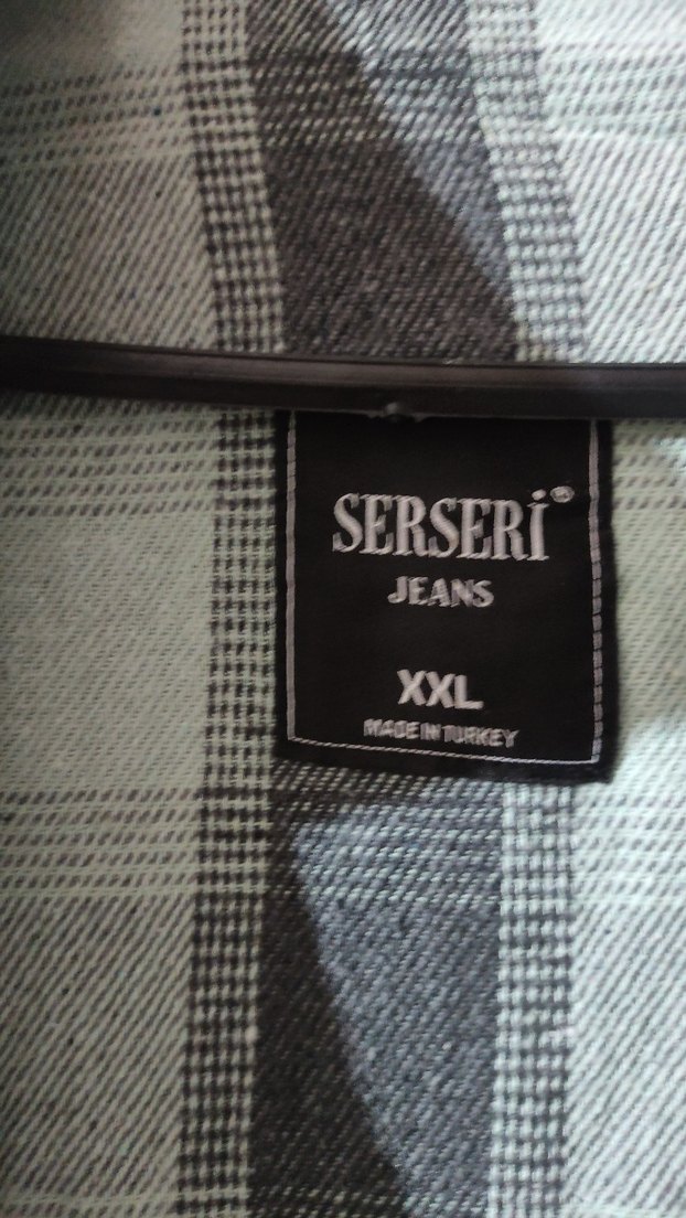 Gri Düğmeli Uzun Kollu Kadın Gömlek - Görsel 2