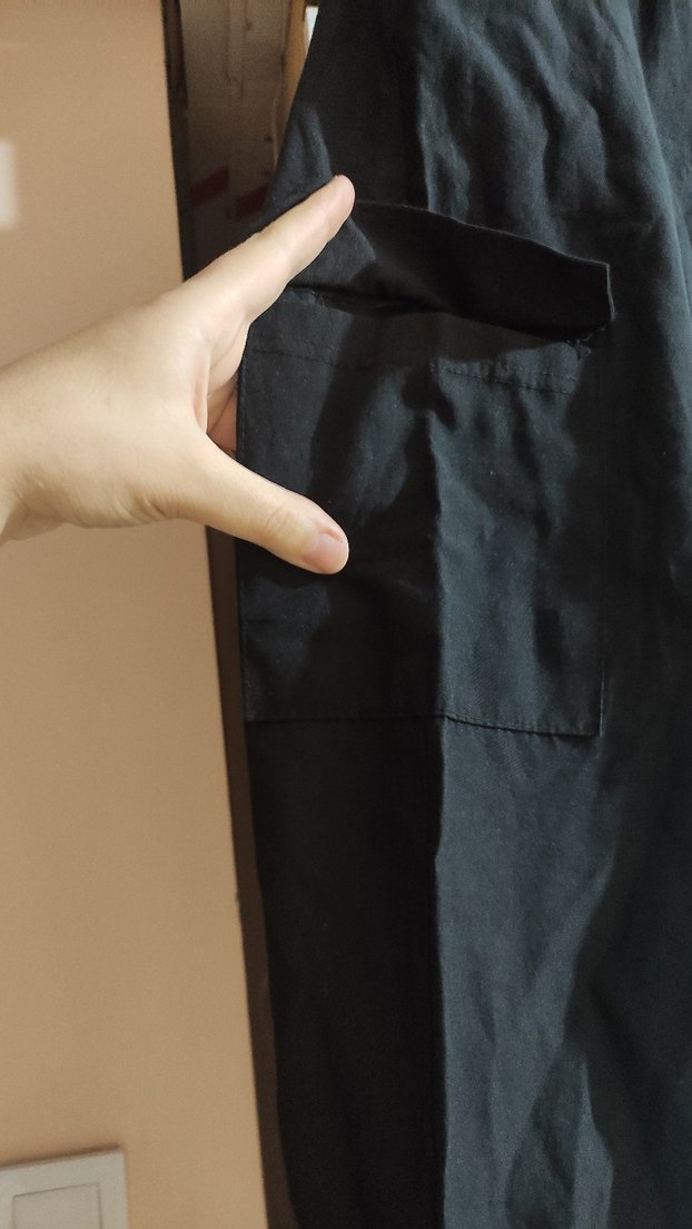 Siyah Kadın Midi Kumaş Pantolon - Görsel 4