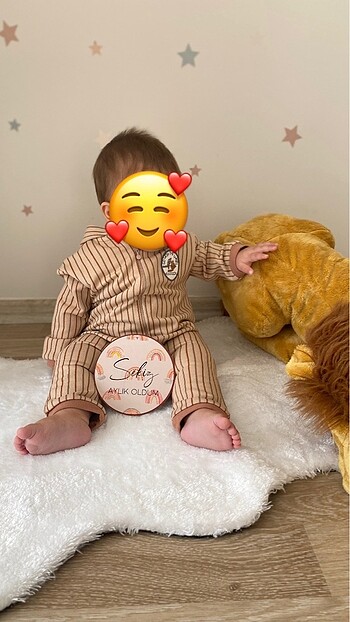 3 Ay Beden Organik bebek tulumu