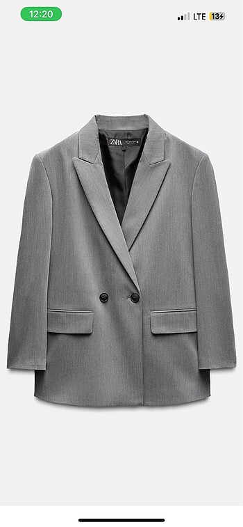 Zara Blazer gri ceket