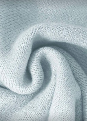 Mavi Düğmeli Triko Kadın Takım - Görsel 6