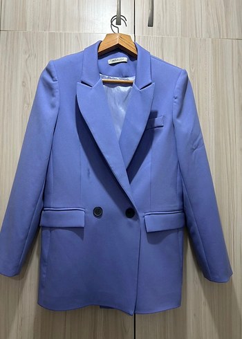 Düğmeli Kadın Blazer Ceket - Görsel 4