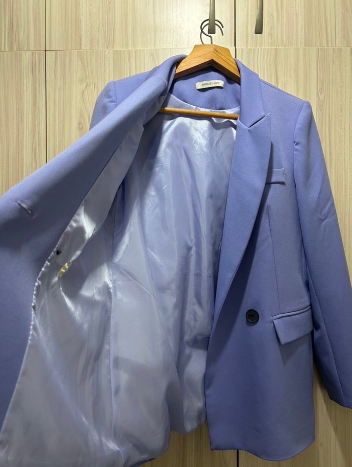 Düğmeli Kadın Blazer Ceket - Görsel 3