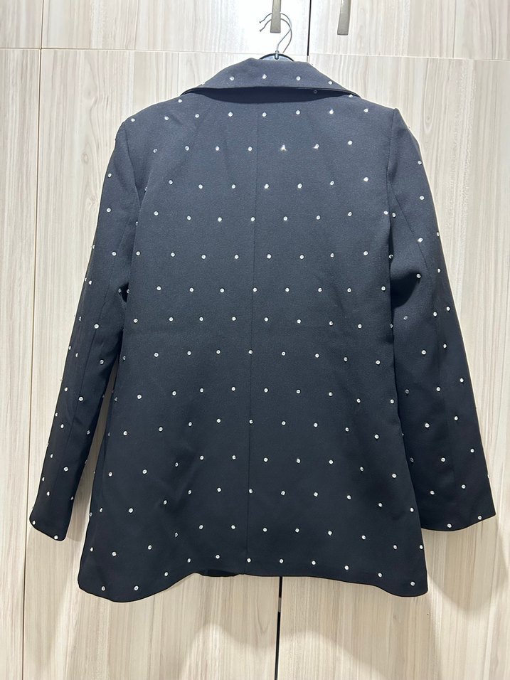 Siyah taşlı Kadın Blazer Ceket - Görsel 3