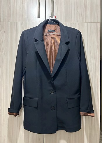 Klasik Kahverengi Kadın Blazer Ceket - Görsel 2