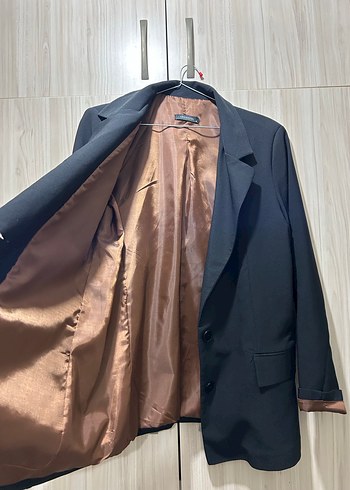 Klasik Kahverengi Kadın Blazer Ceket - Görsel 3