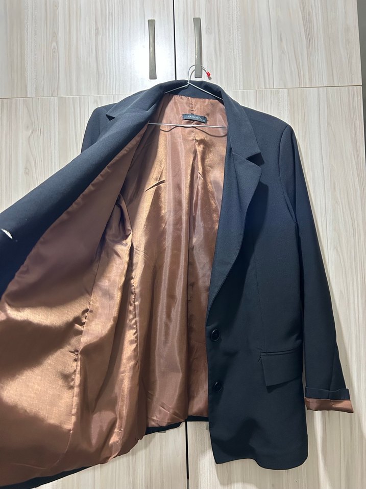 Klasik Kahverengi Kadın Blazer Ceket - Görsel 3