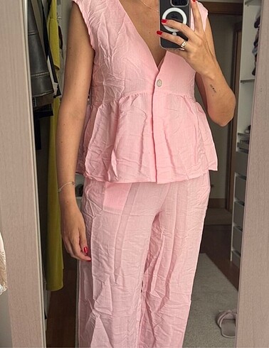 l Beden pembe Renk Zara keten takım