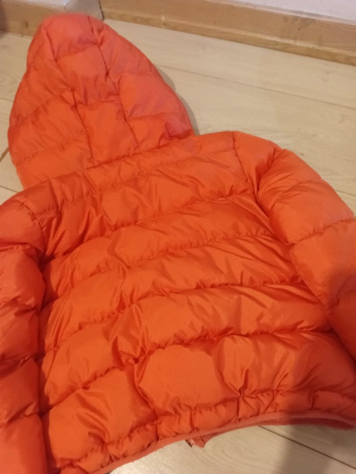 kız çocuk nar çiçegi Kapüşonlu Kışlık Mont - Görsel 3