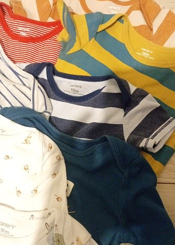 Çok Renkli Uzun Kollu Bebek Body - Görsel 4