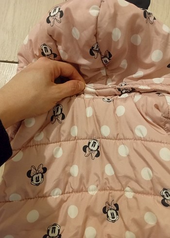 Kız Çocuk Pembe Baskılı Fermuarlı Yelek - Görsel 7