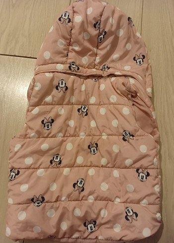 Kız Çocuk Pembe Baskılı Fermuarlı Yelek - Görsel 6