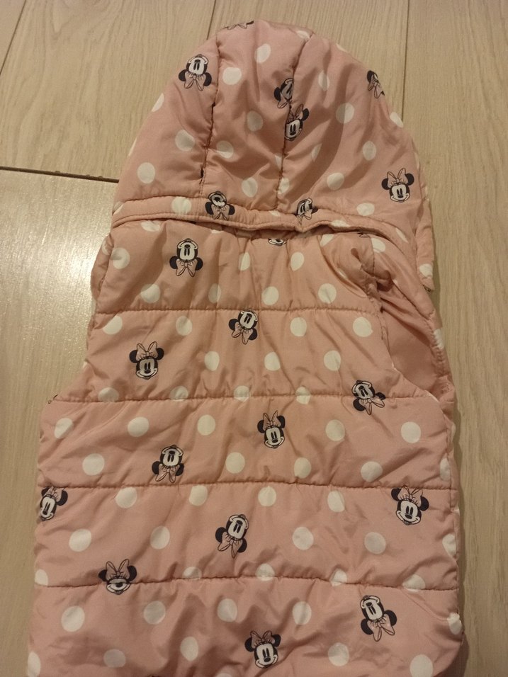 Kız Çocuk Pembe Baskılı Fermuarlı Yelek - Görsel 5