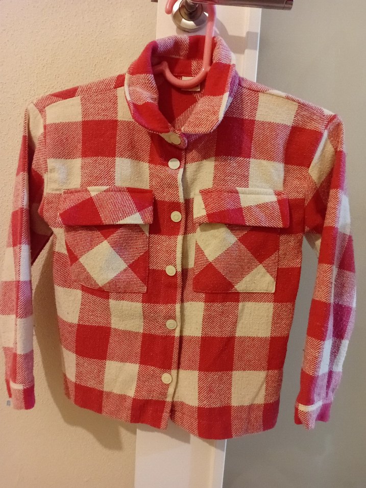 Düğmeli Uzun Kollu Kız çocuk Gömlek - Görsel 2