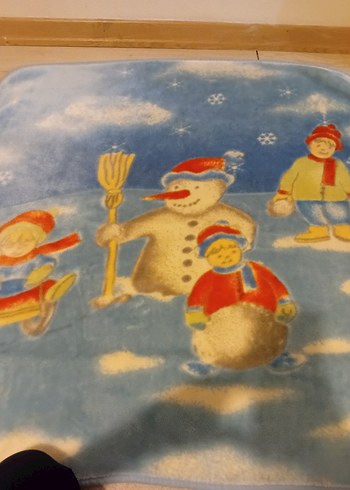 Mavi Desenli Çocuk Battaniyesi - Görsel 2