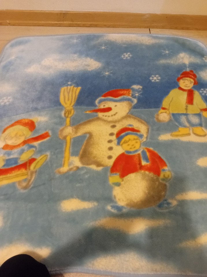 Mavi Desenli Çocuk Battaniyesi - Görsel 2