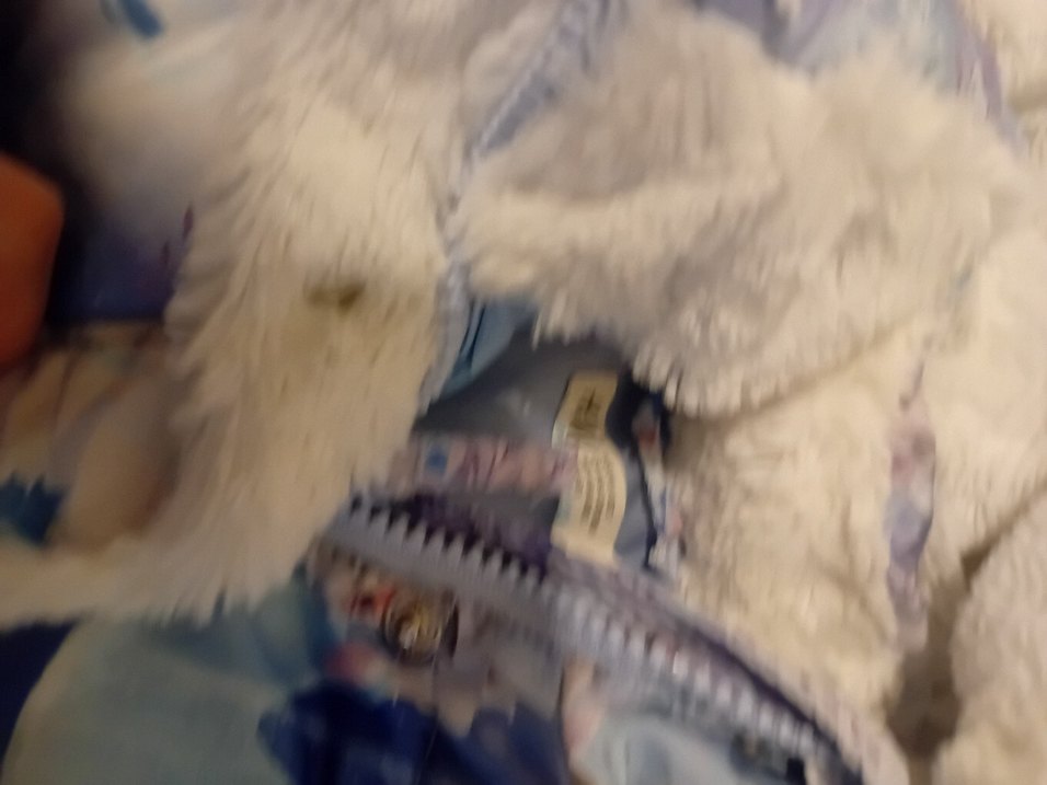 Mavi  elsa Kürklü Kız Çocuk Mont - Görsel 5