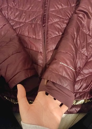 Bordo Fermuarlı Kadın ince  Mont - Görsel 3