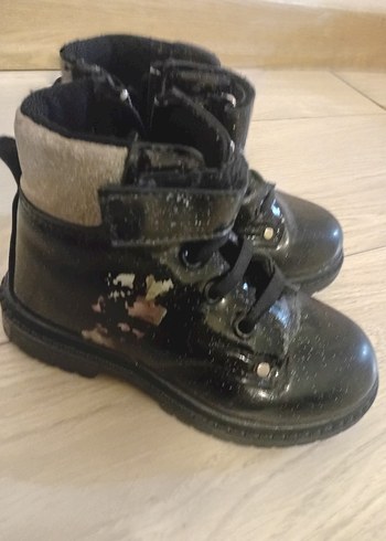 Kız Çocuk Siyah Goth Botlar - Görsel 5