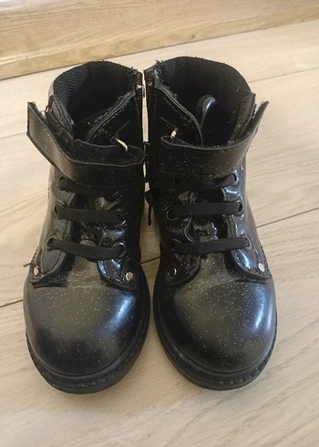 Kız Çocuk Siyah Goth Botlar - Görsel 2