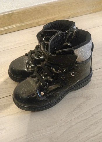 Kız Çocuk Siyah Goth Botlar - Görsel 3