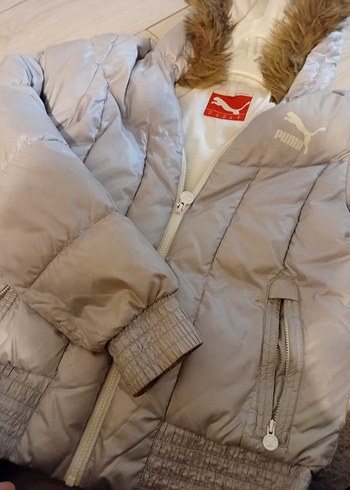 gri Kürklü Kadın Kışlık Mont - Görsel 5