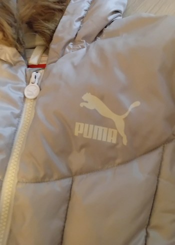 gri Kürklü Kadın Kışlık Mont - Görsel 3