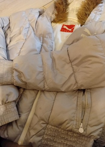 gri Kürklü Kadın Kışlık Mont - Görsel 7