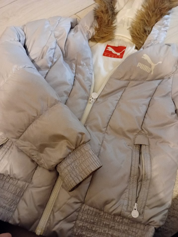 gri Kürklü Kadın Kışlık Mont - Görsel 5