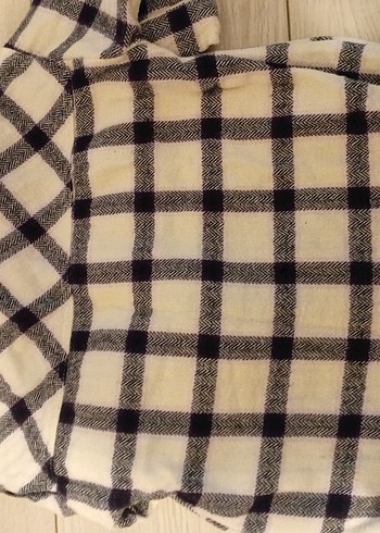 Düğmeli Ekoseli Kız çocuk  Kollu Gömlek - Görsel 3