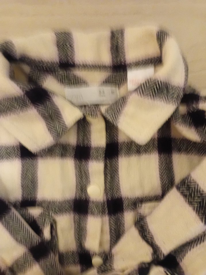 Düğmeli Ekoseli Kız çocuk  Kollu Gömlek - Görsel 4