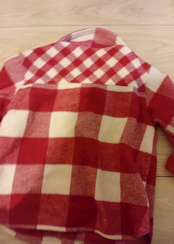 Kız Çocuk pembe Kareli Düğmeli Gömlek - Görsel 4