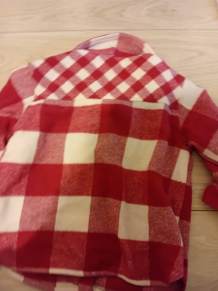 Kız Çocuk pembe Kareli Düğmeli Gömlek - Görsel 4