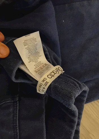 Kız Çocuk Gri Elastik Bel Kot Pantolon - Görsel 3