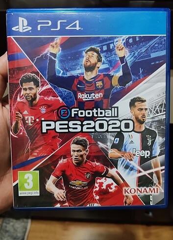 PLAYSTATİON 4 PS4 PS5 ORJİNAL PES2020 CD OYUN KUTULU SORUNSUZDUR