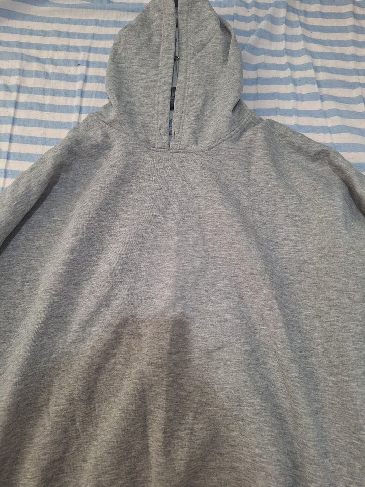 Gri Kapüşonlu Kadın Sweatshirt - Görsel 2