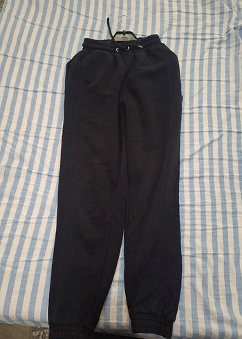 Siyah Rahat Kesim Kadın Eşofman Altı - Görsel 2