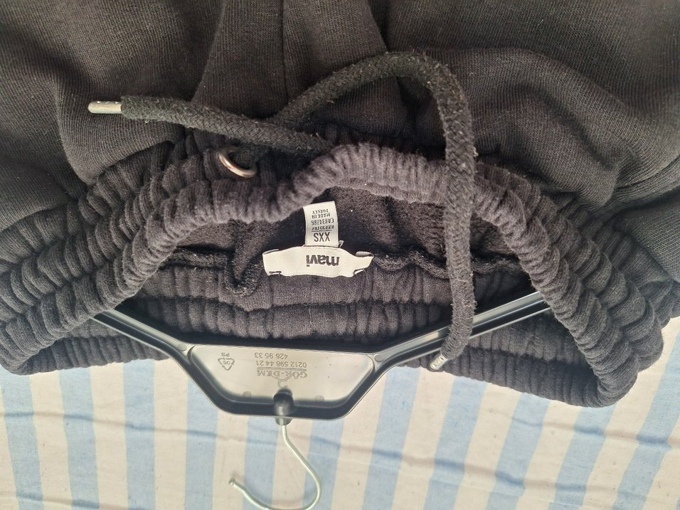 Siyah Rahat Kesim Kadın Eşofman Altı - Görsel 3