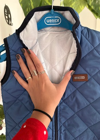 Diğer Erkek Çocuk İpli Fermuarlı Mavi Yelek