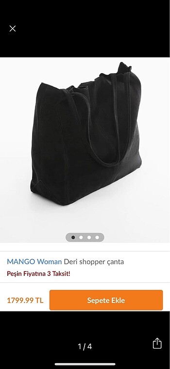 Mango shopper çanta