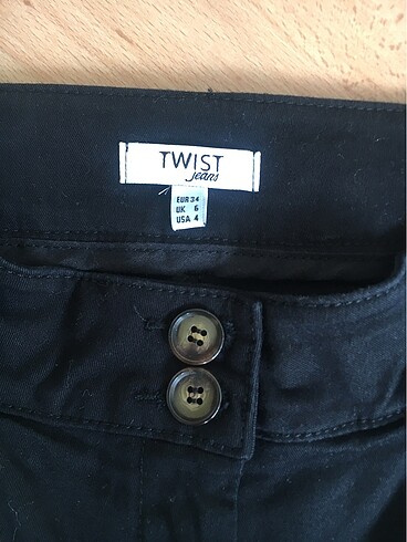 Twist twist siyah havuç pantolon