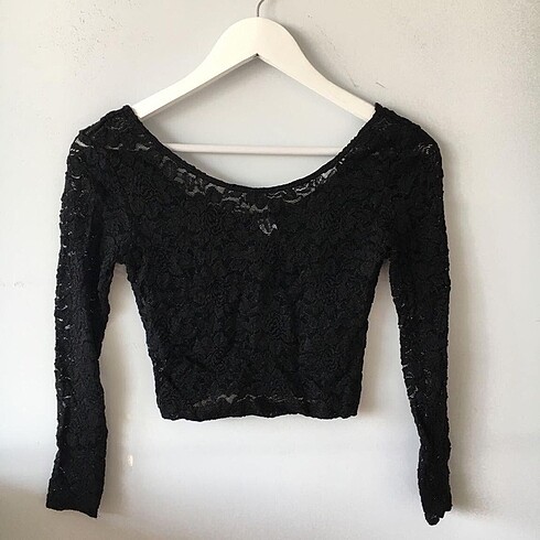 h&m dantel crop