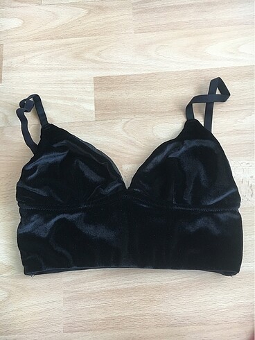 h&m kadife bralet