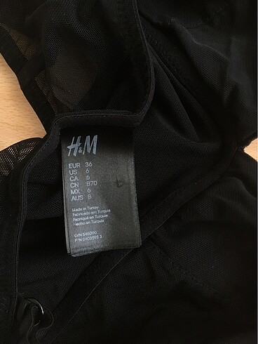 s Beden siyah Renk h&m kadife bralet